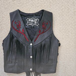 LADIES LEATHER VEST